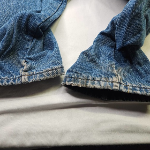 L.L. Bean Double L Classic Fit Flannel Lined Jeans Men's Size 38x30 Warm Denim - Picture 7 of 9